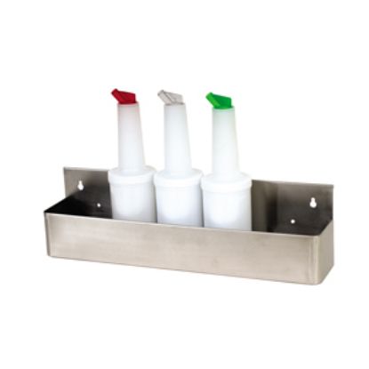Picture of Genware Stainless Steel 8 Bottle Speed Rail 80cm/32""