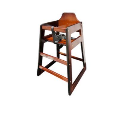 Picture of Bolero Wooden Highchair Dark Wood Finish 500mm