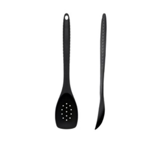 Picture of Black Silicone Slotted Spoon 30cm
