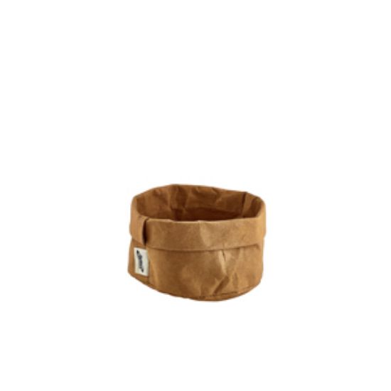 Picture of Brown Washable Paper Bag 13 Dia X 10cm (H)