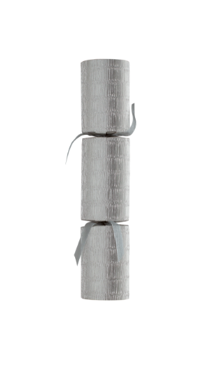 Picture of 2025 Wide Luxury Silver Shimmer 12" Christmas Cracker Recyclable  (Case Of 50)