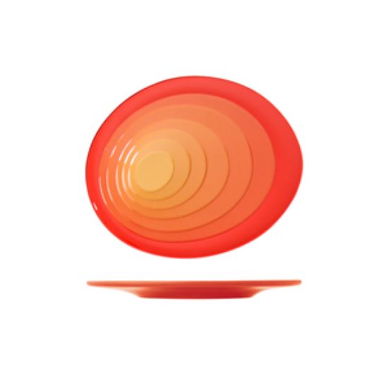 Picture of Sunset Orange Atlantis Melamine Oval Plate 29 X 23cm (6)