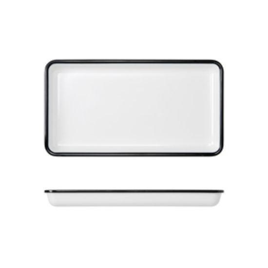 Picture of Black/White Melamine Athens GN1/3 Tray 32.5 X 17.6cm