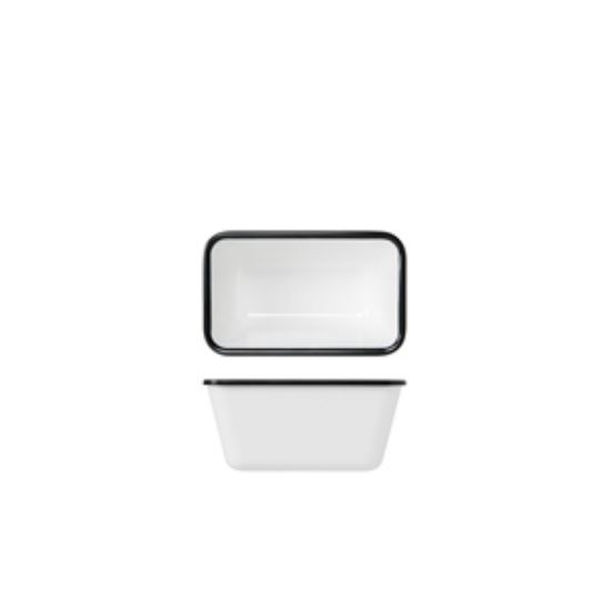 Picture of Black/White Melamine Athens GN1/9 Deep Dish 17.6 X 10.8 X 8cm