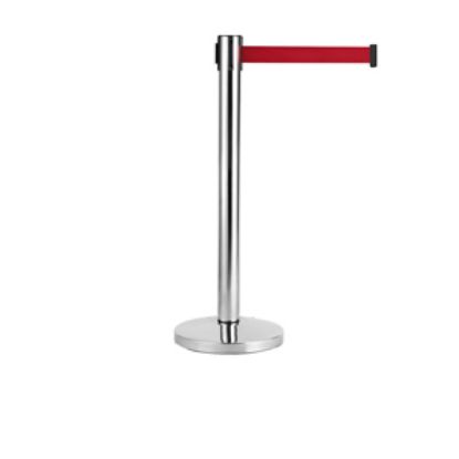 Picture of Genware Barrier Post - Retractable Red Belt (2)