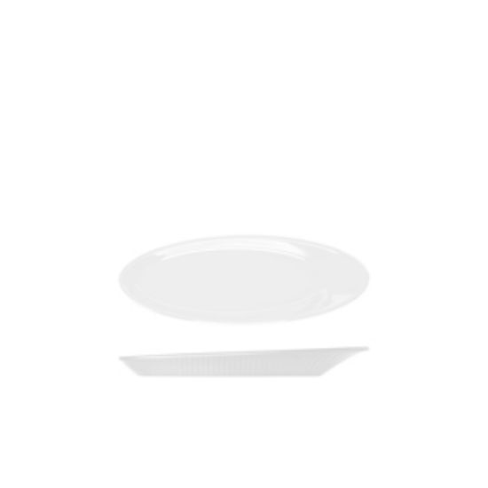 Picture of Opulence White Boston Melamine Oval Plate 25.5 X 9.2cm (10)