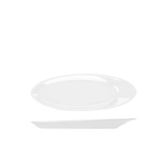 Picture of Opulence White Boston Melamine Oval Plate 30.5 X 11cm (10)