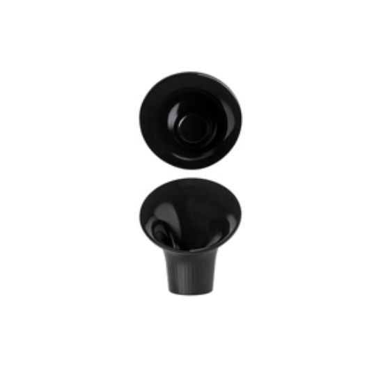 Picture of Midnight Black Melamine Boston Funnel Bowl 14 X 13 X 15.5cm (8)