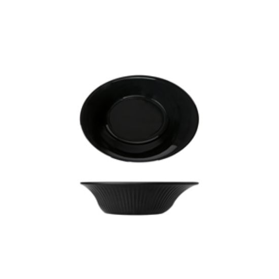 Picture of Midnight Black Boston Melamine Oval Bowl 23 X 17 X 6.2cm (6)