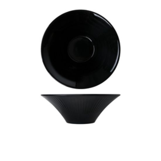 Picture of Midnight Black Boston Melamine Bowl 25.5 X 9cm (6)
