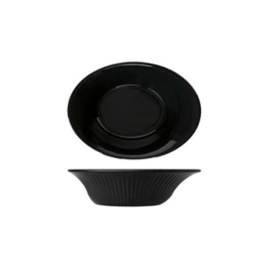 Picture of Midnight Black Boston Melamine Oval Bowl 25.5 X 19 X 6.7cm (6)
