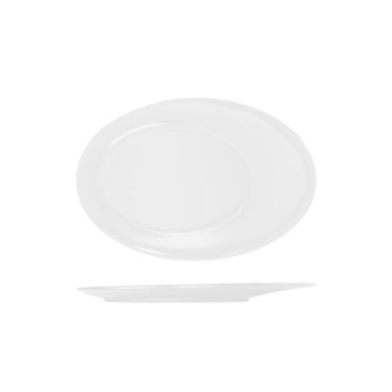 Picture of Opulence White Boston Melamine Oval Plate 30.5 X 20.7cm (12)
