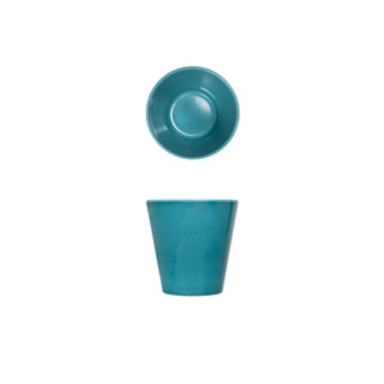 Picture of Light Blue Glazed Melamine Casablanca Pot 9.5cm (6)