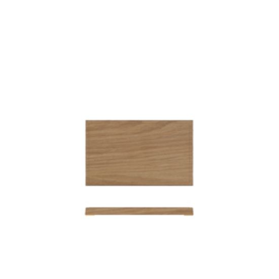 Picture of Light Oak/ White New Haven Melamine GN1/4 Slab 26.5 X 16.2cm