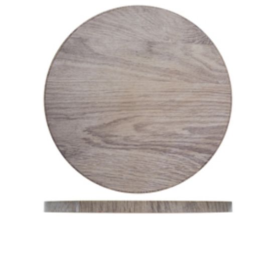 Picture of Light Oak New Haven Melamine Round Slab 32.5cm