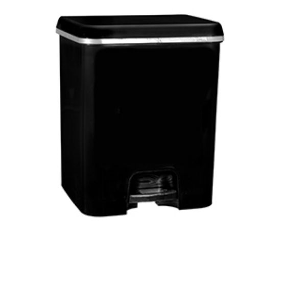 Picture of Black Polypropylene Pedal Bin 52l