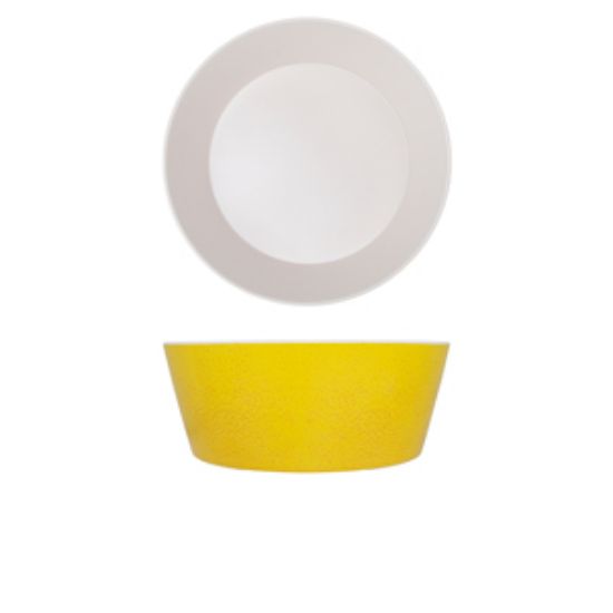 Picture of Lemon Yellow Seville Melamine Bowl 26.5 X 10cm