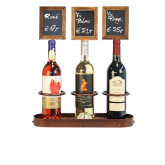 Picture of Wine Bottle X3 Chalk Board Display 45 X 38.5cm