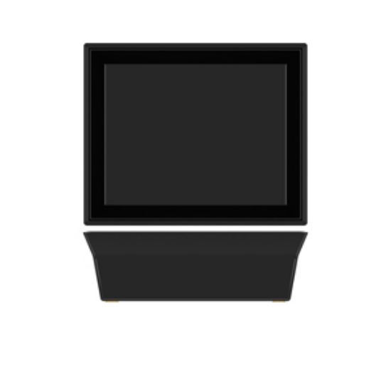 Picture of Black York Melamine GN1/2 Deep Dish 32.5 X 26.5 X 10cm
