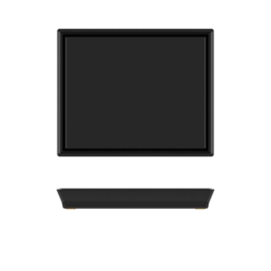 Picture of Black York Melamine GN1/2 Tray 32.5 X 26.5cm