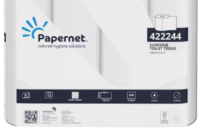 Picture of Papernet Superior 3ply Toilet Tissue 250sht 15gsm  (Case of 60)