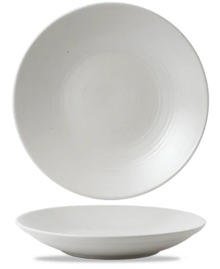 Picture of Dudson Evo Deep Plate Pearl 24.3cm (Case Of 6)
