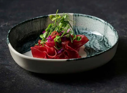Picture of Churchill Organic Walled Tide Bowl Black 23cm  (Case Of 12)