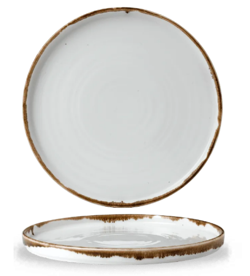 Picture of Dudson Harvest Walled Plate Natural 26cm (Case Of 6)