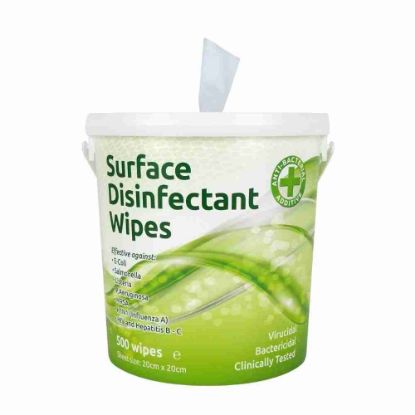 Picture of Tub 1000 Virucidal / Anti Bac Surface Disinfectant Wipes 
