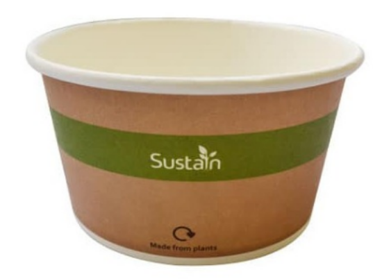 Picture of Sustain Compostable Food Pot 12oz/360ml Paper And Bio-Plastic  (Case of 500)