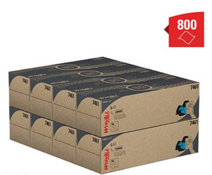 Picture of Wypall L40 Pop Up Wipes 1ply White 7461 (8x100)