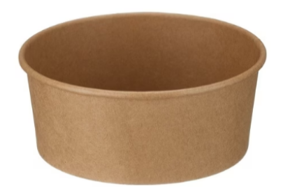 Picture of Go Deli Kraft Brown Round Food Bowl 750ml PE Lined (Pack of 50)