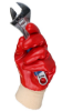 Picture of Pvc Knitwrist Glove Red Size 8/M