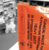 Picture of Clinical Orange Sacks Heavy Duty 15" X 28" X 39" 90l Case 500