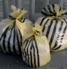 Picture of Clinical Yellow Tiger Striped Sacks 14" X 28" X 34" 90l (500)