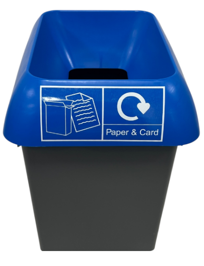 Picture of 50ltr Recycling Bin Complete With Lid For Paper