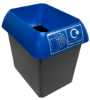 Picture of 50ltr Recycling Bin Complete With Lid For Paper
