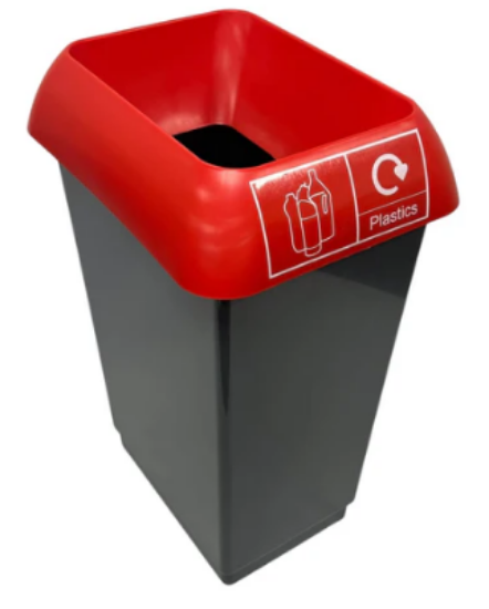 Picture of 50ltr Recycling Bin Complete With Lid For Plastics